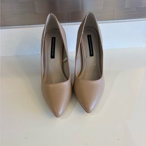 French connection heels 👠 soft tan tan